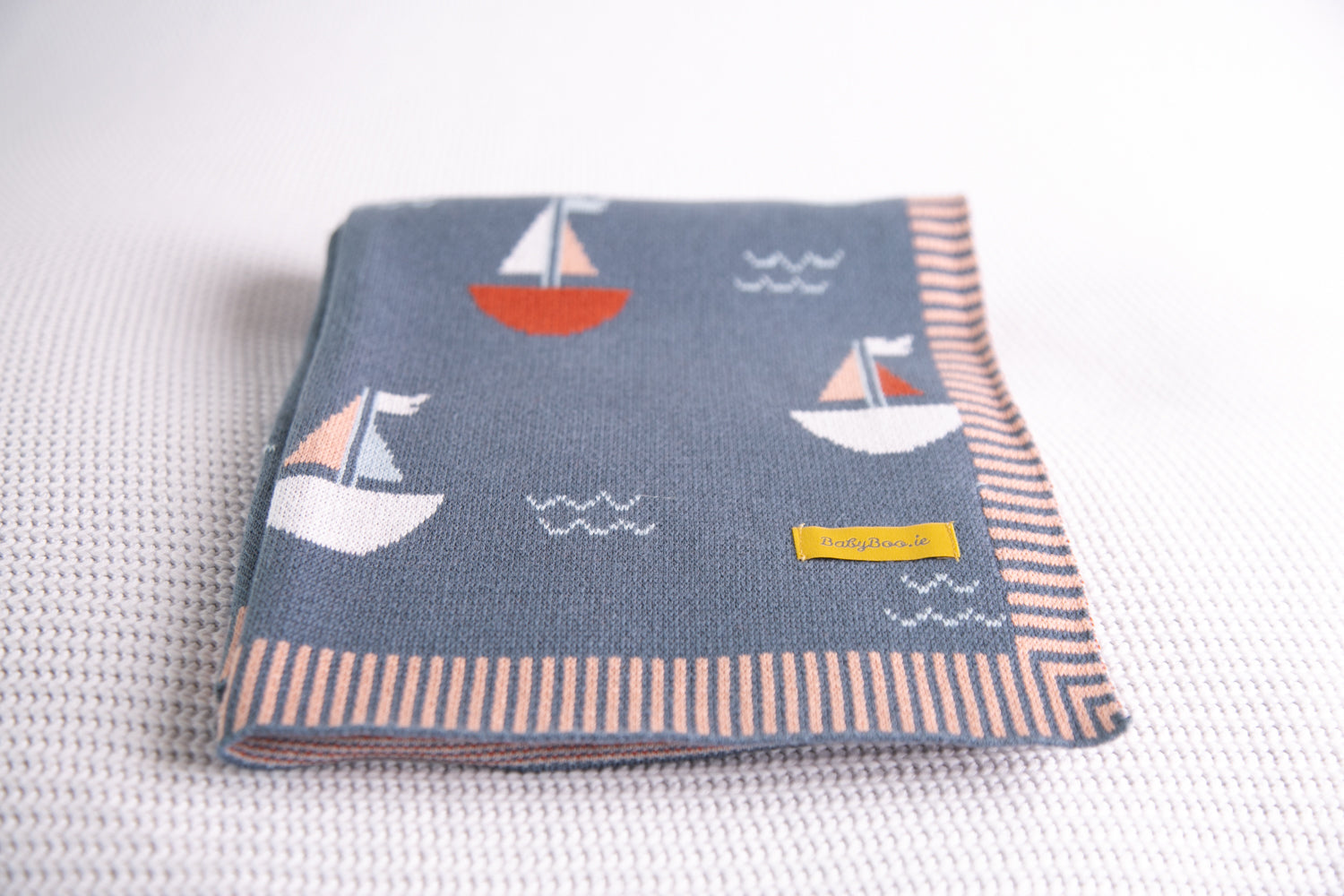 Organic cotton Summer sailboats BlankieBoo