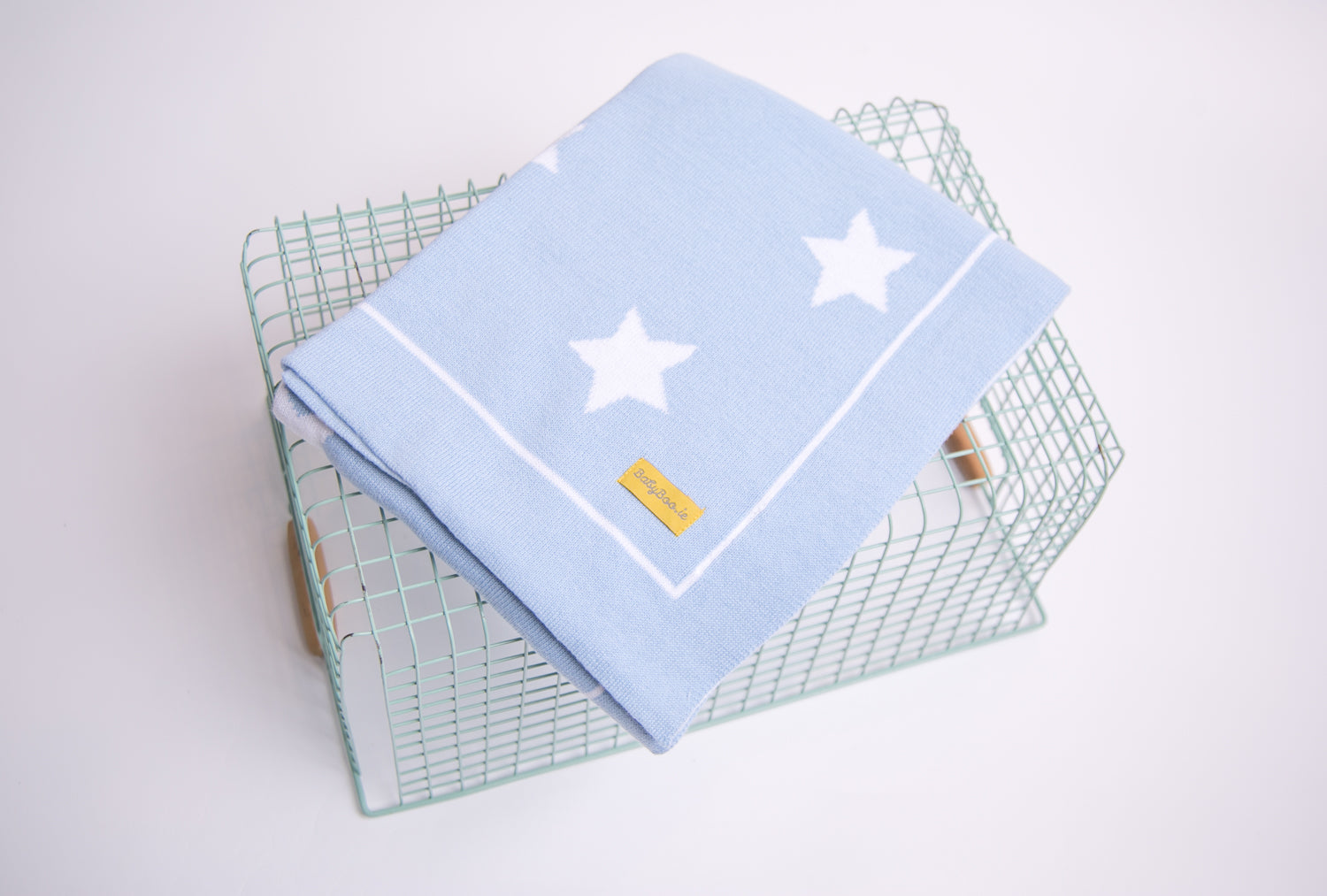 Organic cotton blue stars BlankieBoo