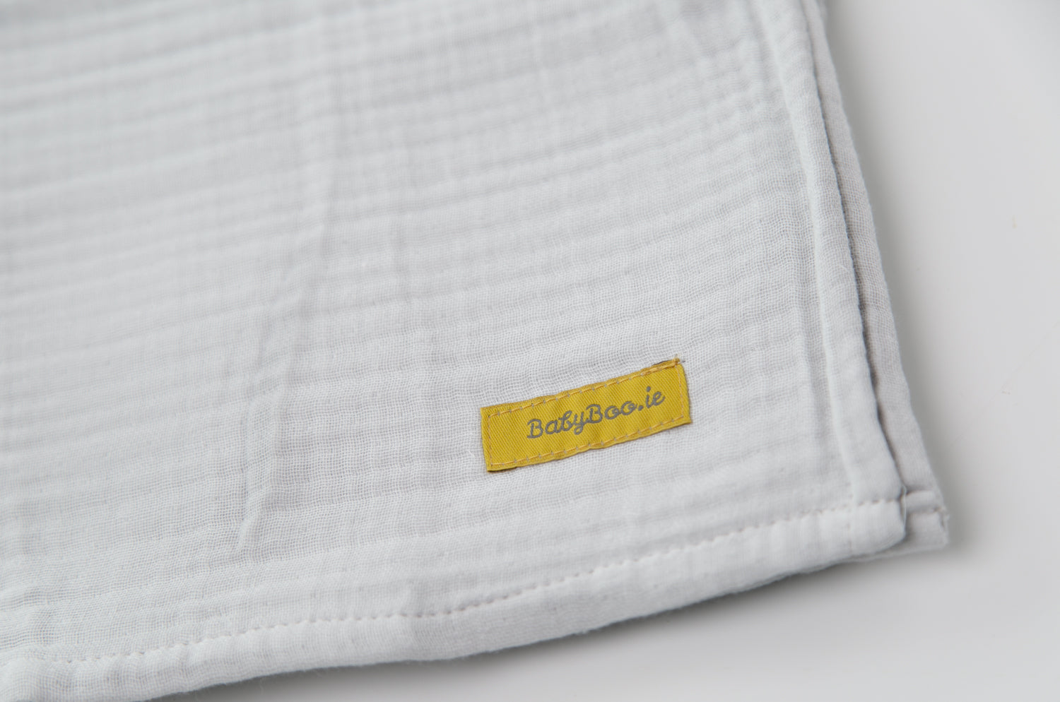 Grey Organic Cotton super square muslin blanket