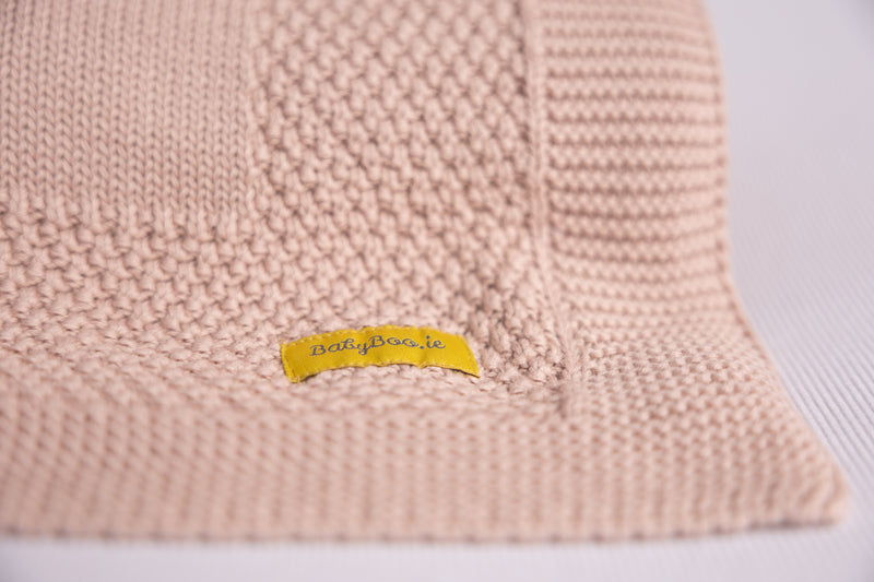 Organic cotton beautiful biscuit (Pink Beige) BlankieBoo