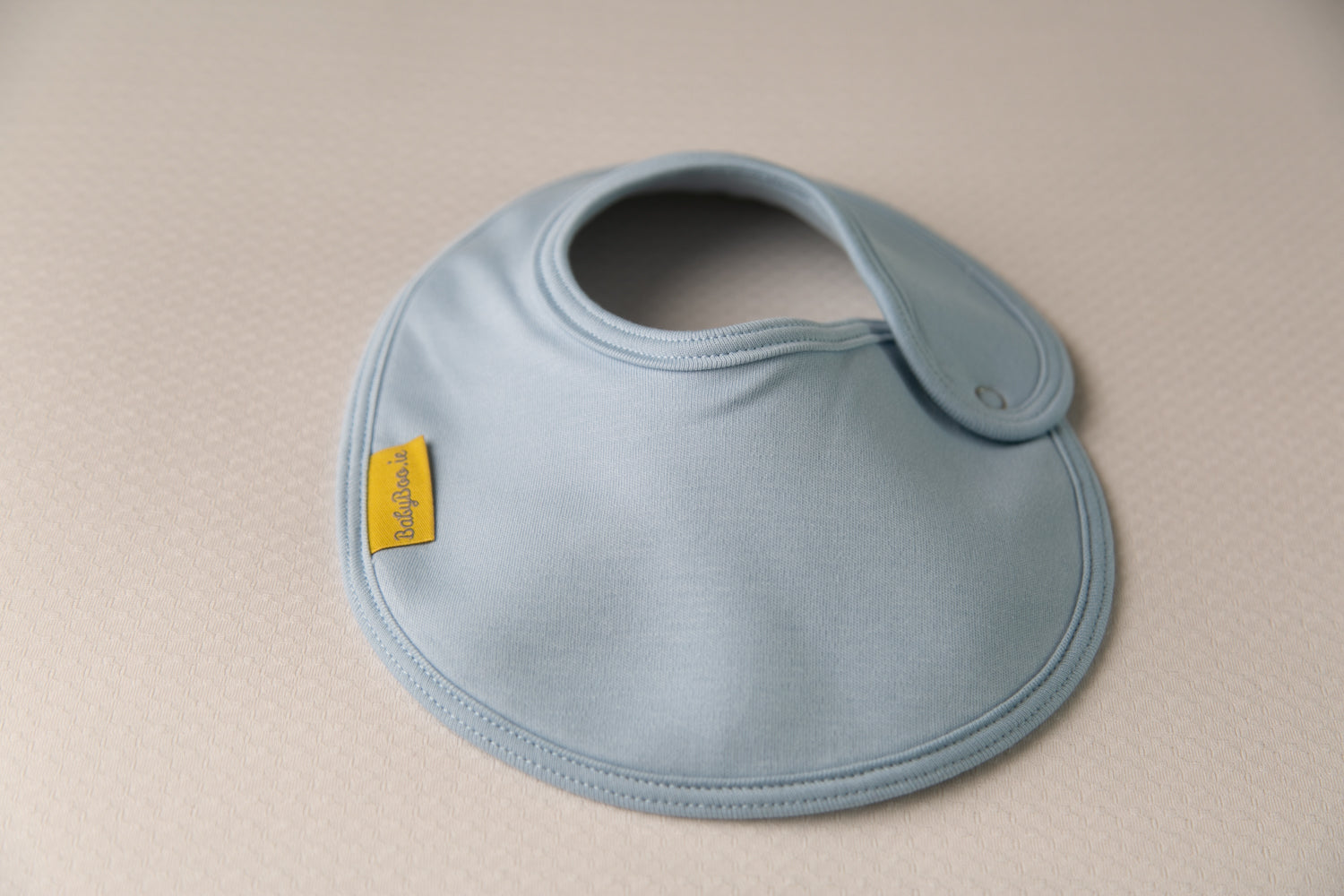 Personalised Pale Blue organic cotton LittleBoo baby bib