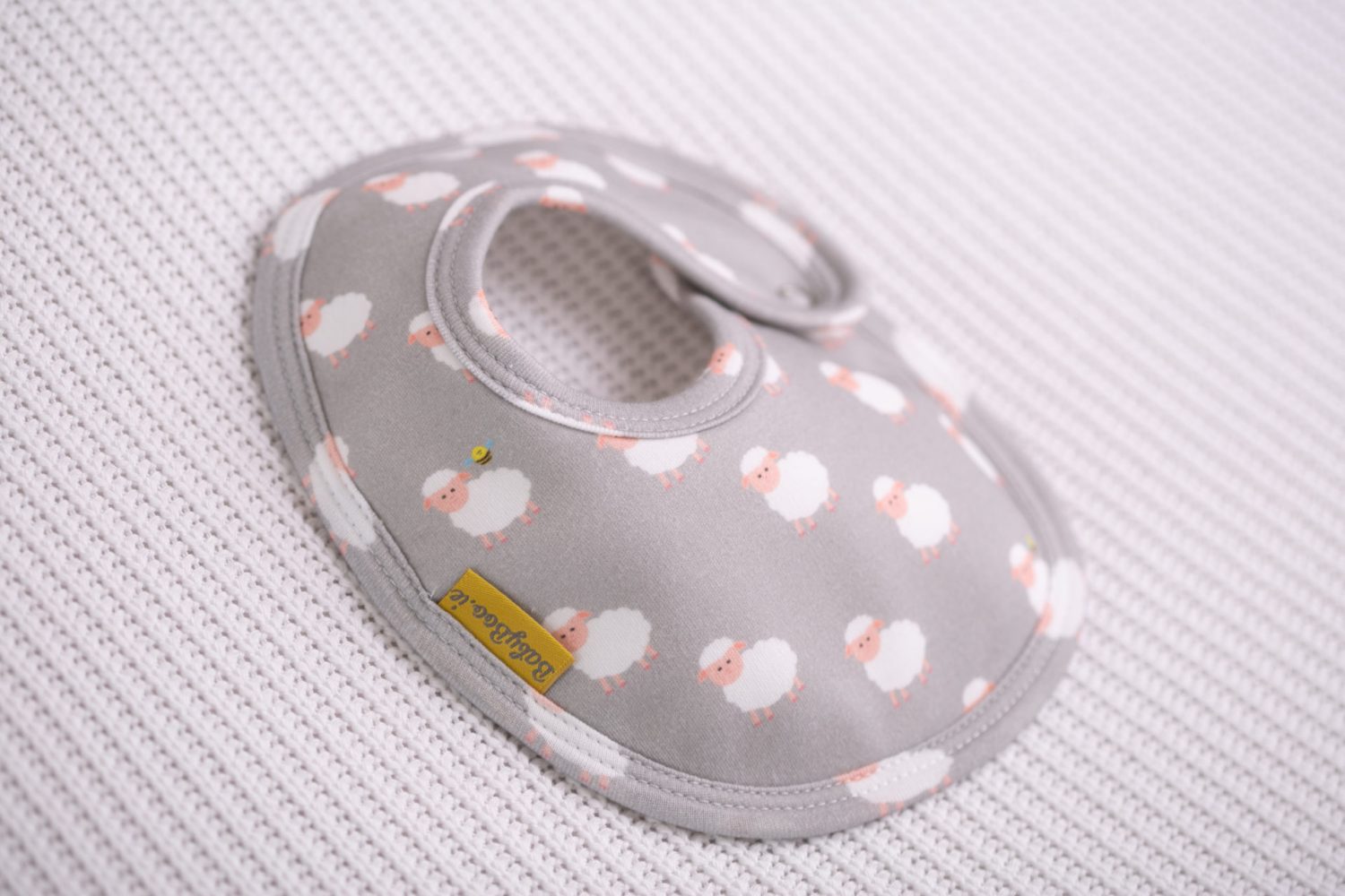 Sally sheep organic cotton LittleBoo baby bib