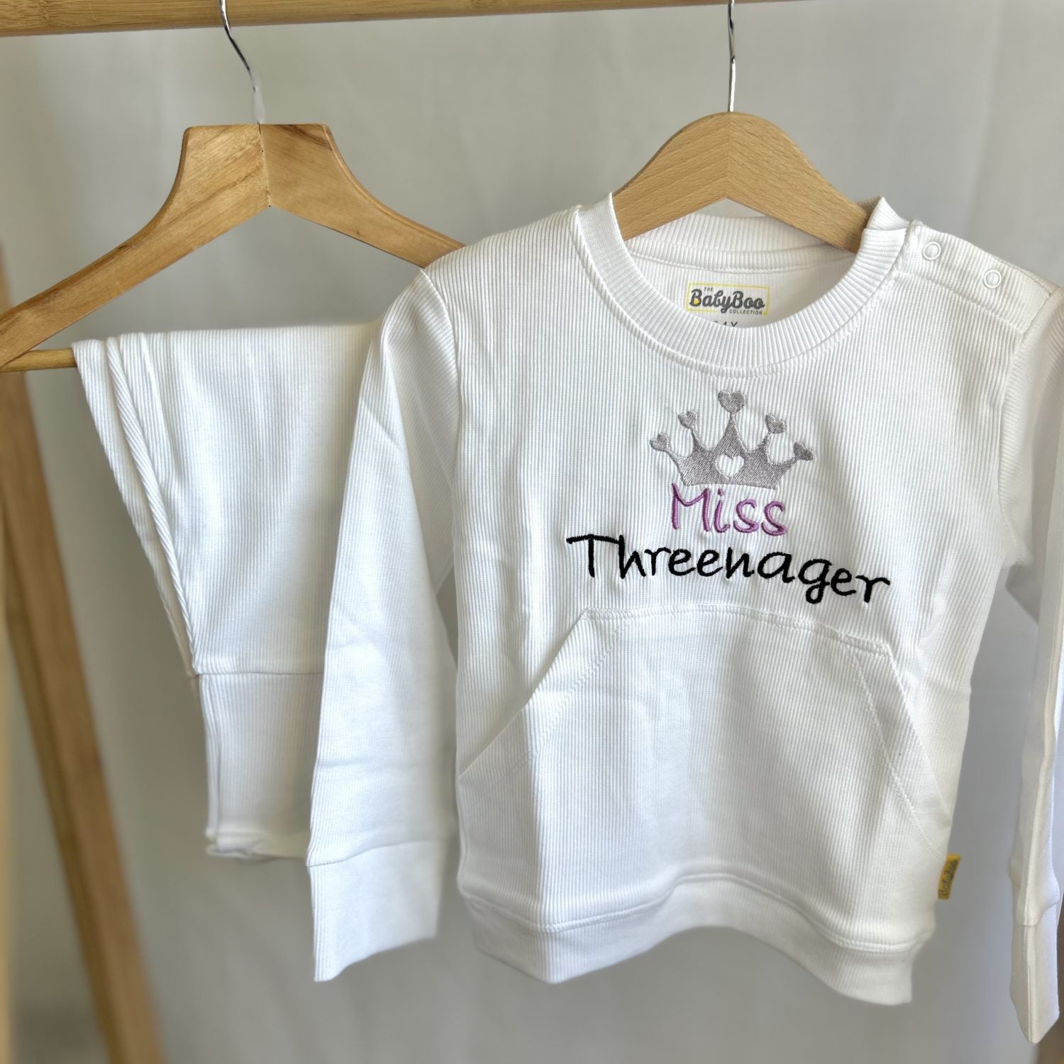 Miss Threenager Birthday Organic Cotton Loungewear Set