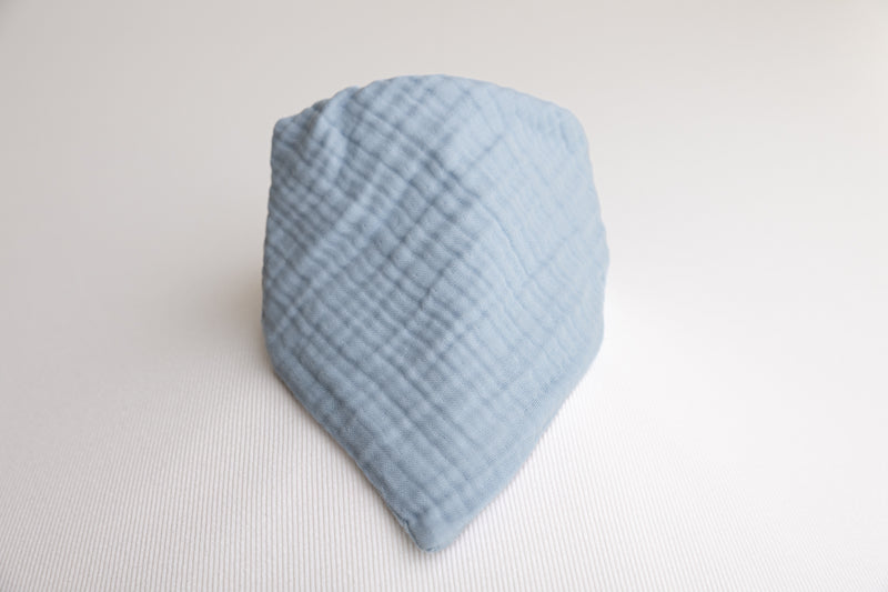 Baby Blue Organic Cotton Biblin