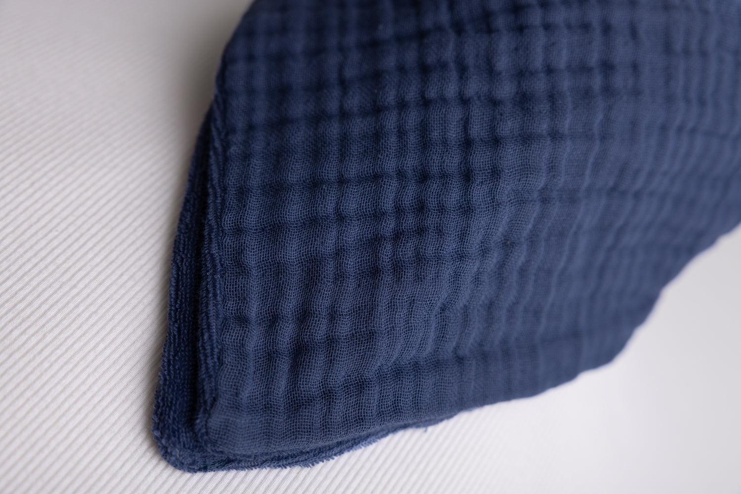 Navy Organic Cotton Biblin