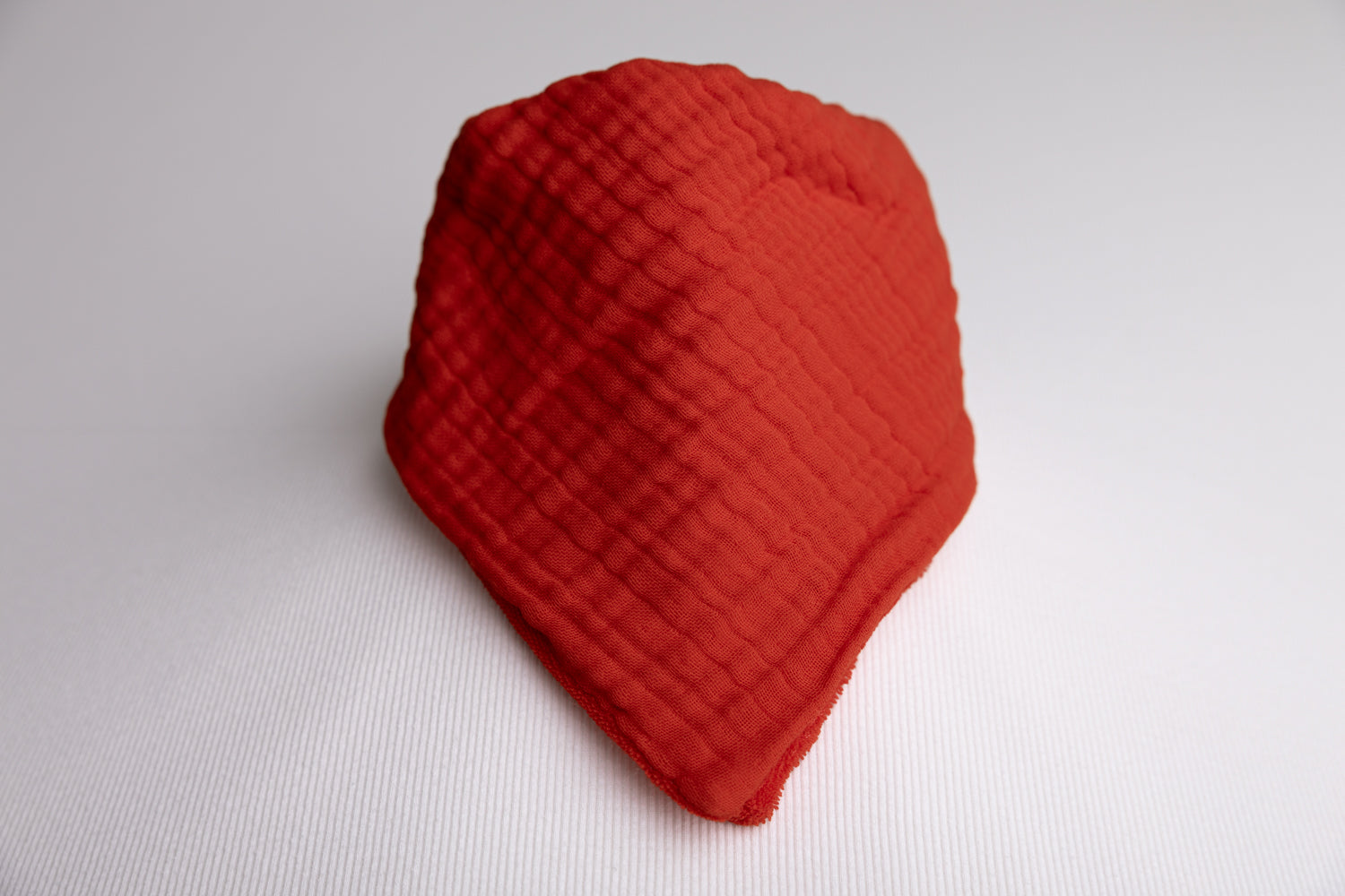 Red Organic Cotton Biblin