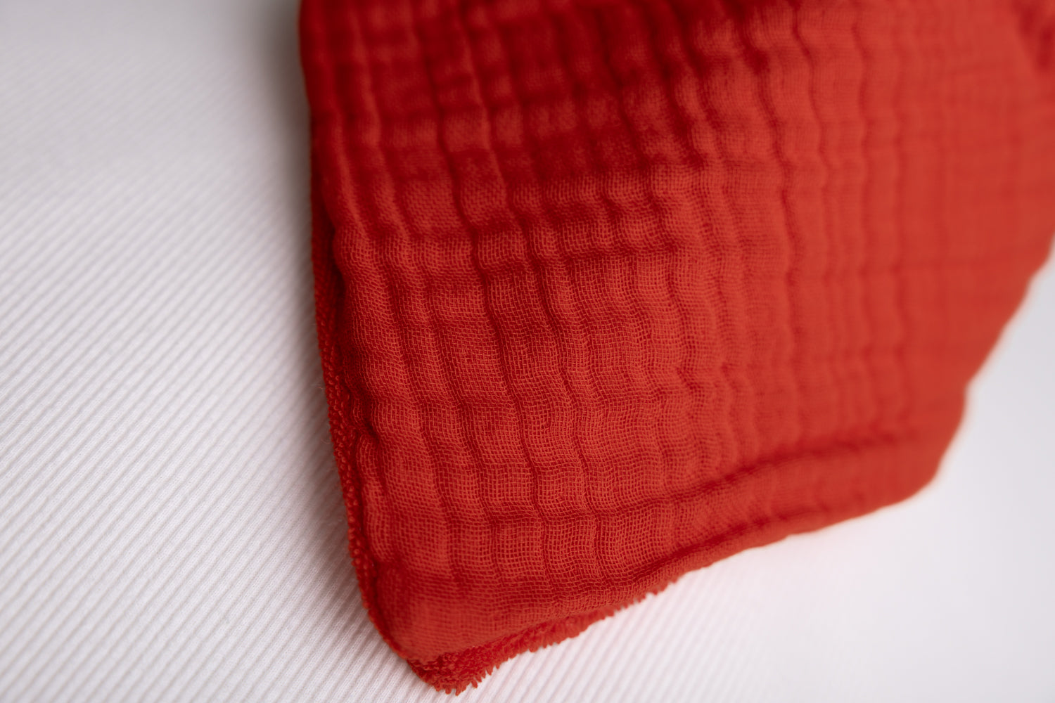 Red Organic Cotton Biblin