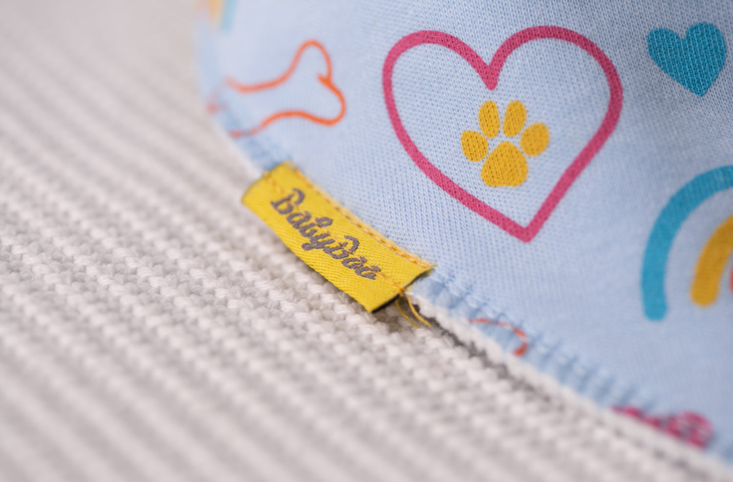 Puppy love organic cotton DribbleBoo bandana bib