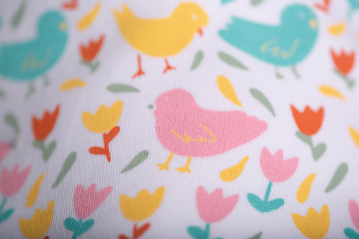 Spring chicks organic cotton DribbleBoo bandana bib