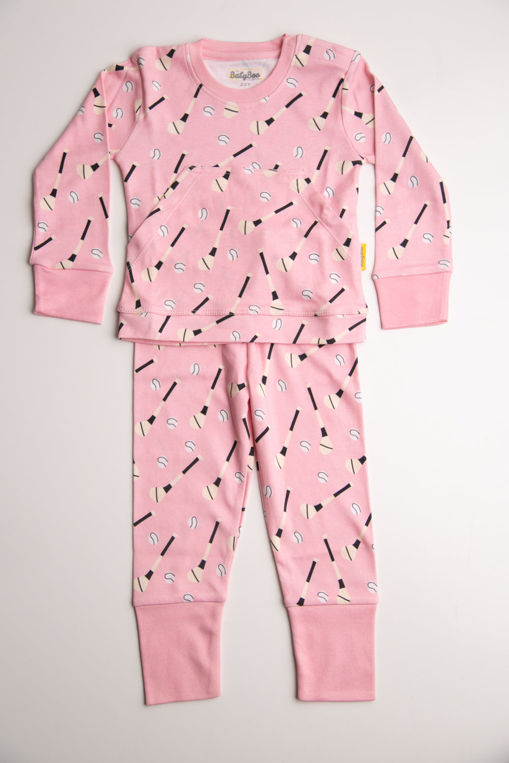 Pink GAA fan organic cotton loungewear set
