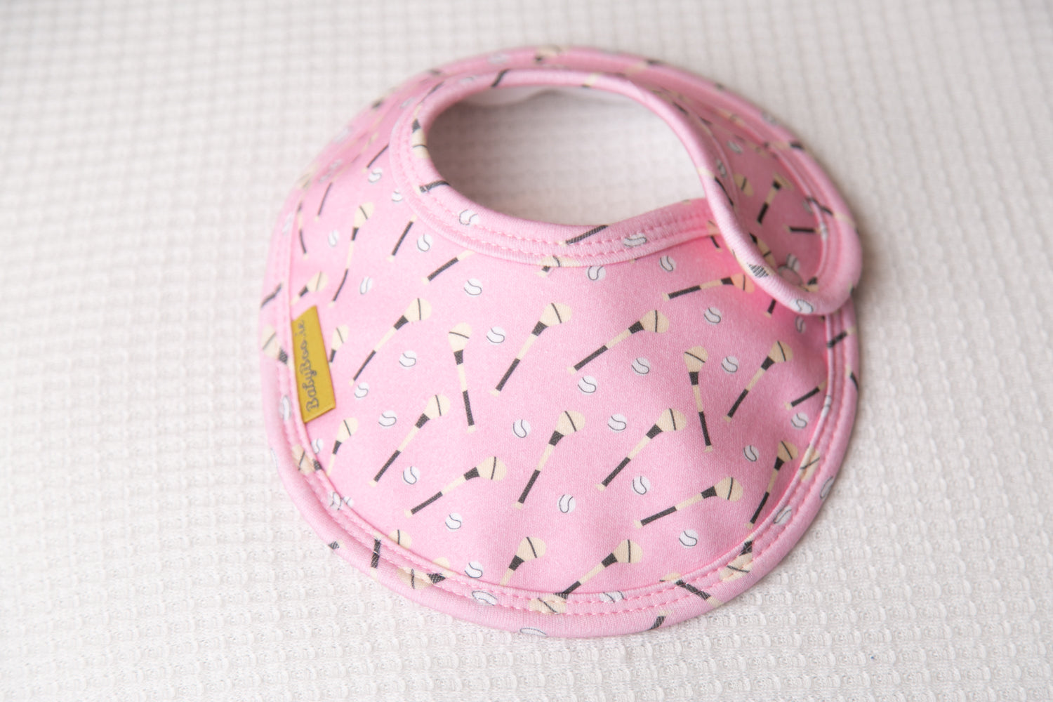 Pink GAA organic cotton LittleBoo baby bib