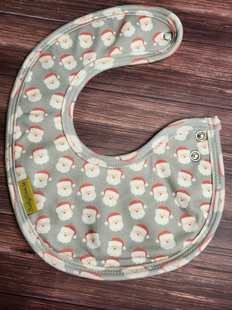 Happy Santas organic cotton LittleBoo baby bib