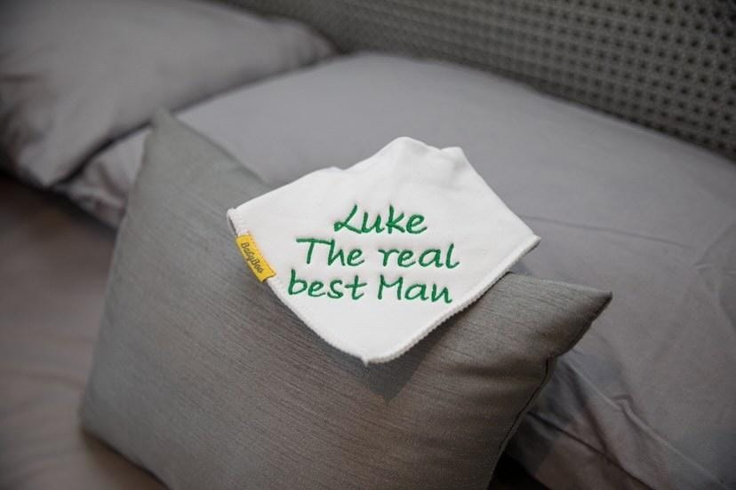 The real best man organic cotton DribbleBoo bandana bib