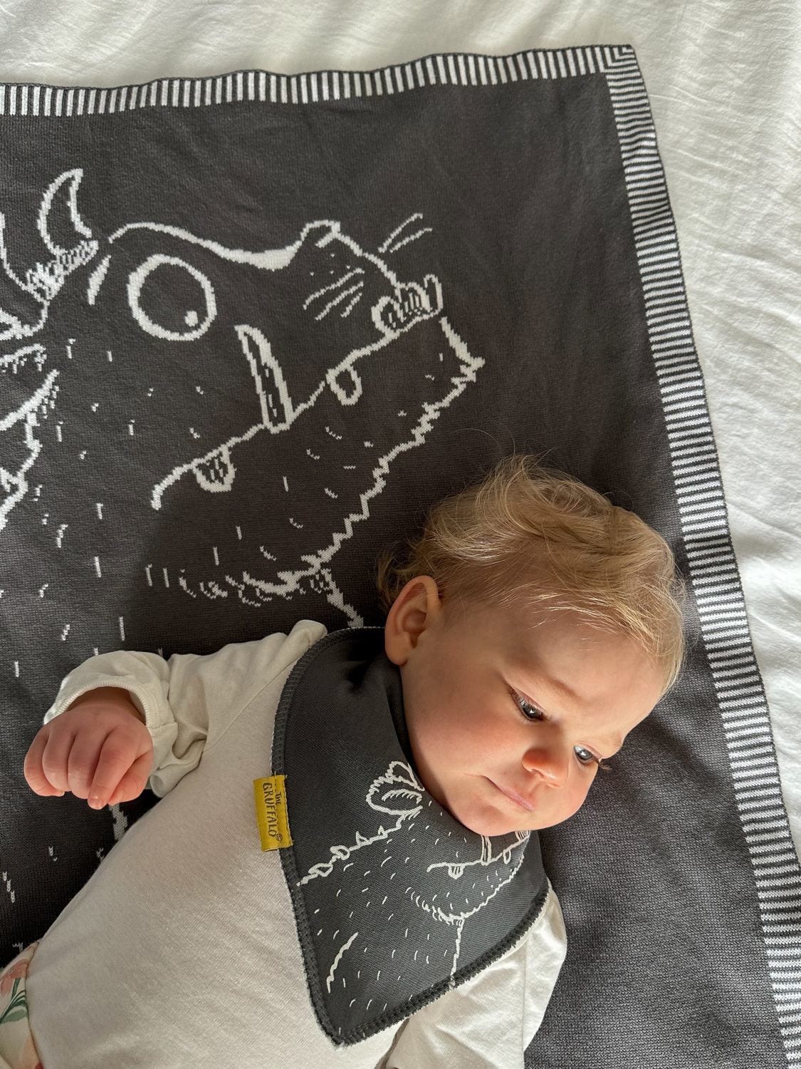 The Gruffalo (Grey) Organic cotton BlankieBoo
