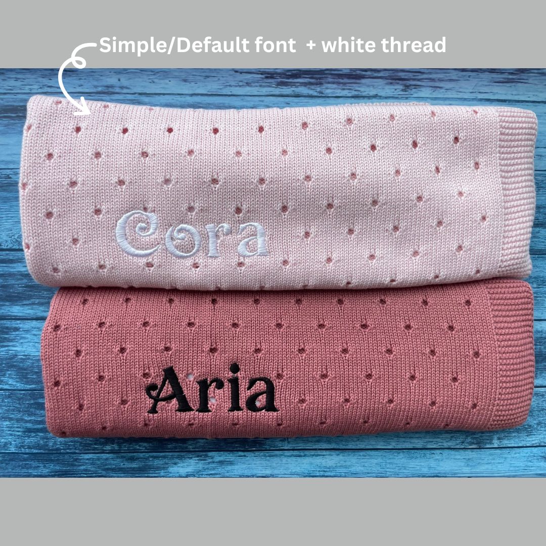 Organic cotton baby pink cellular BlankieBoo