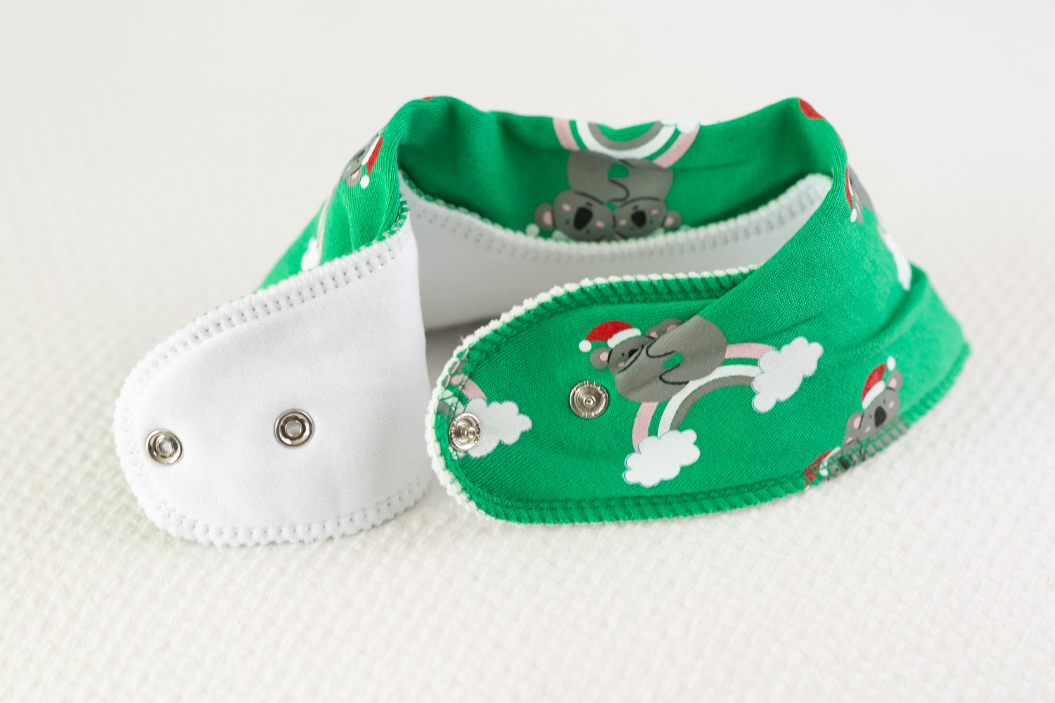 Christmas Koalas organic cotton DribbleBoo bandana bib