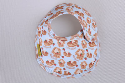 Blue Stack organic cotton LittleBoo baby bib