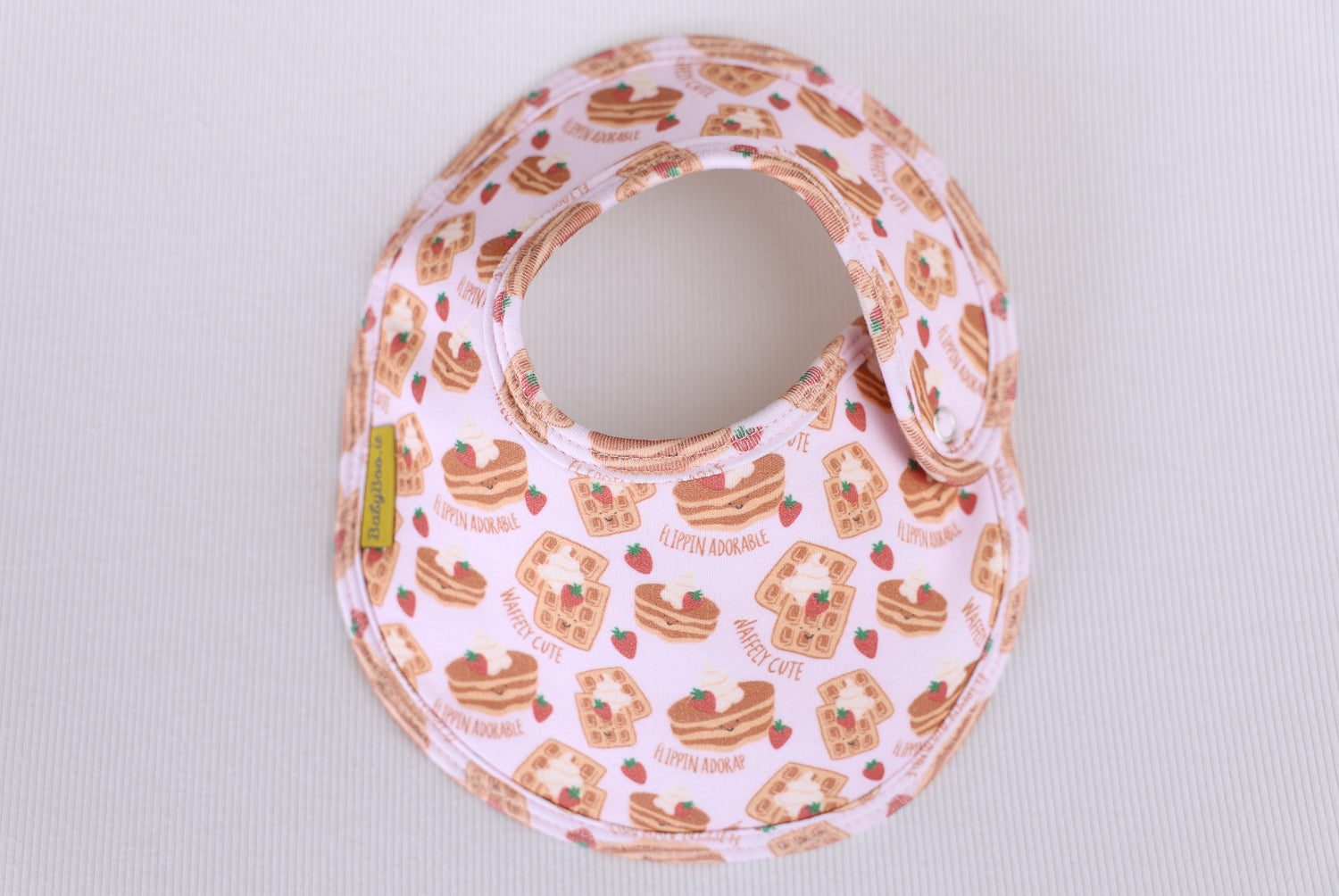 Pink Stack organic cotton LittleBoo baby bib