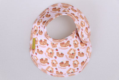 Pink Stack organic cotton LittleBoo baby bib