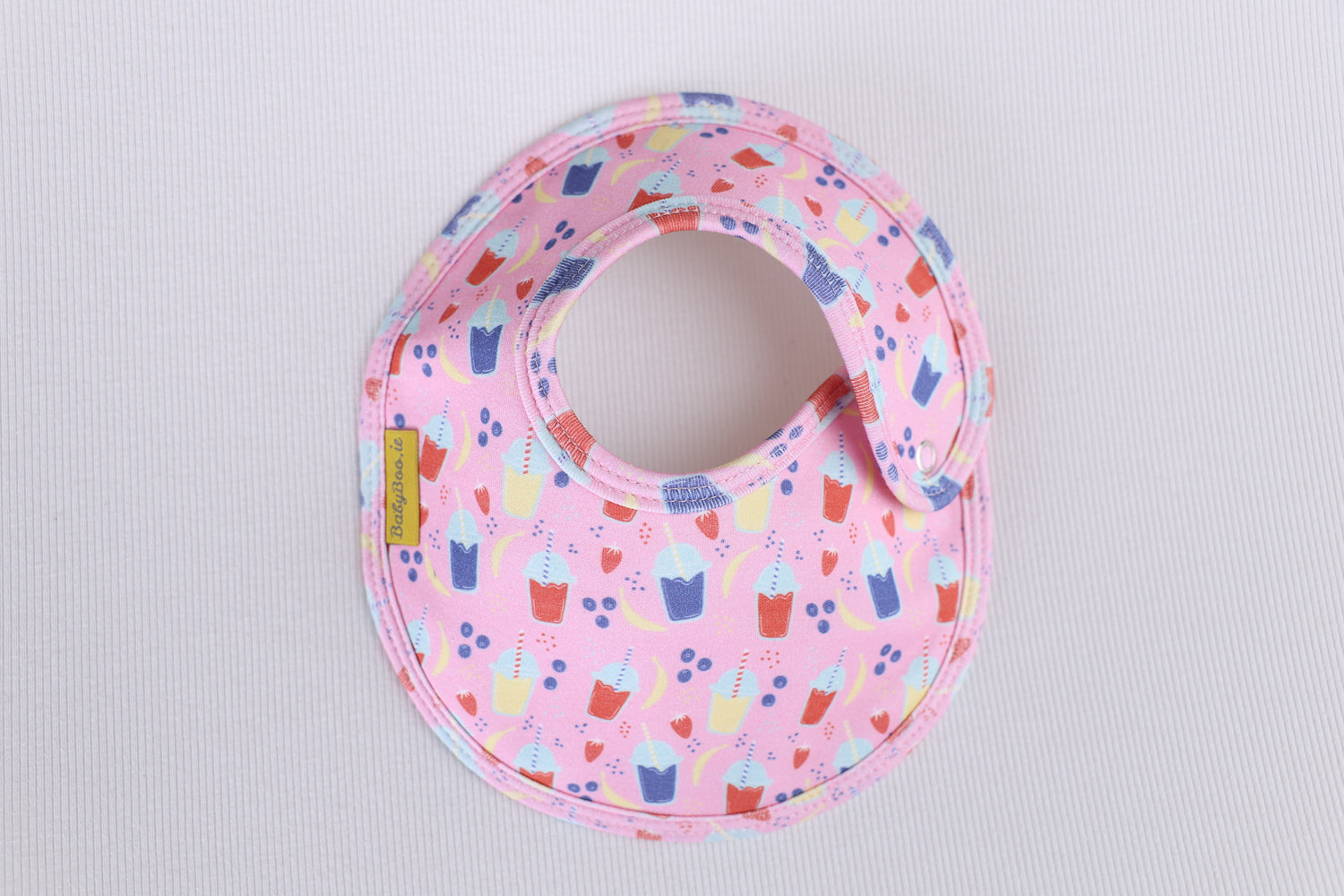 Smoothie Time organic cotton LittleBoo baby bib
