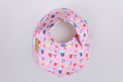 Smoothie Time organic cotton LittleBoo baby bib