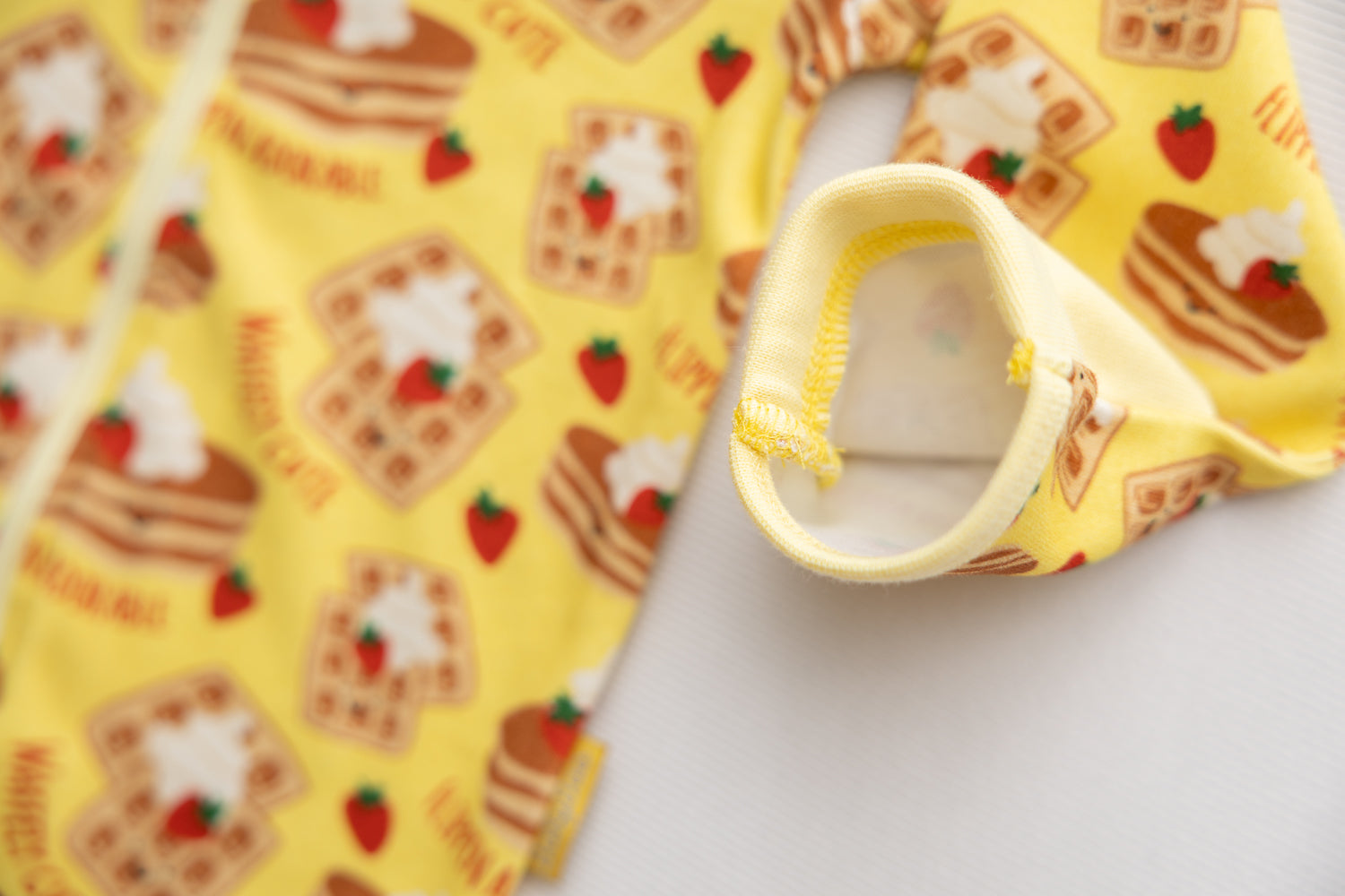 Waffle Club organic cotton ZippyBoo suit