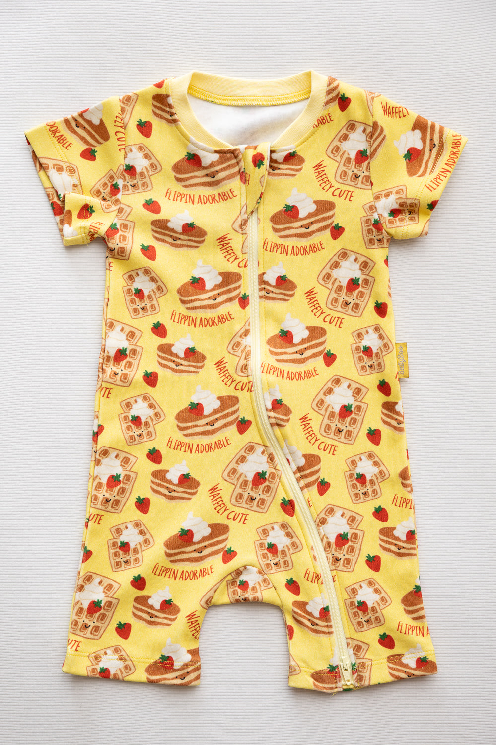 Waffle Club organic cotton ShortieBoo suit