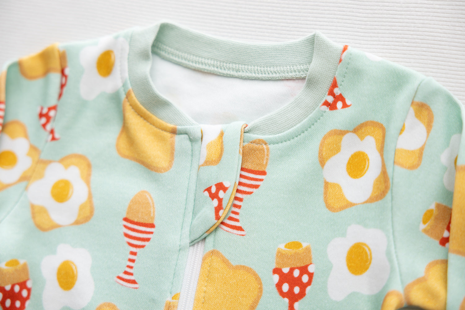 Dippy Eggs organic cotton ZippyBoo suit