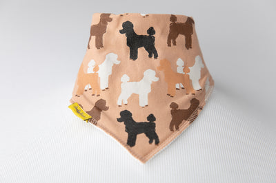 Poodle Parade organic cotton DribbleBoo bandana bib