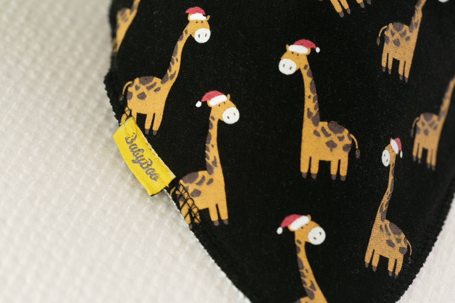 Christmas Gerry Giraffe organic cotton DribbleBoo bandana bib