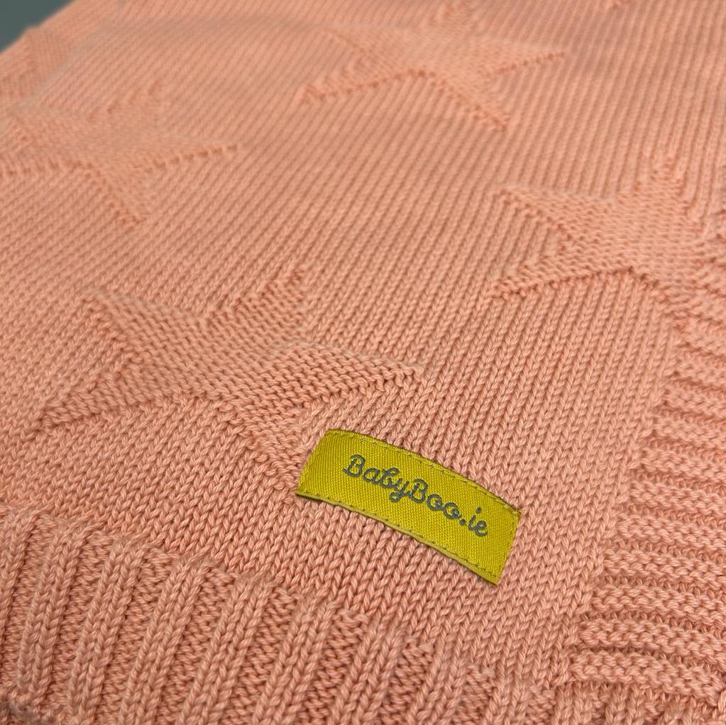 Our little star coral organic cotton BlankieBoo