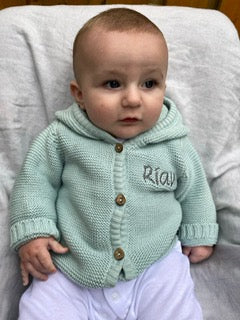 Mint organic cotton hoodie
