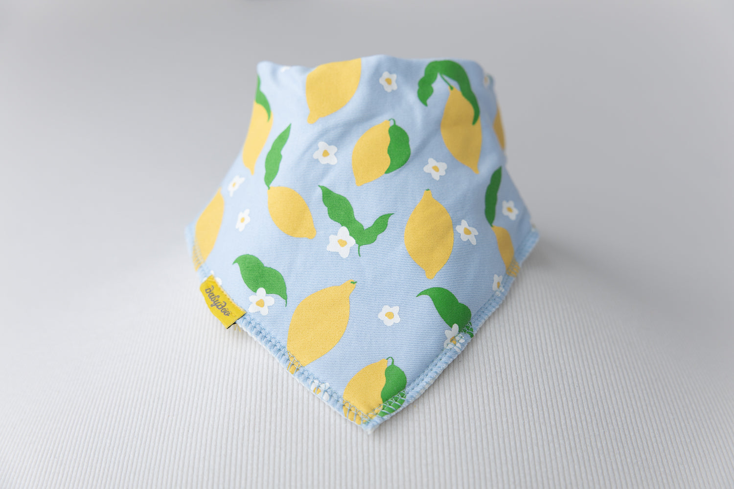 Tangy Lemons Organic Cotton DribbleBoo Bandana bib