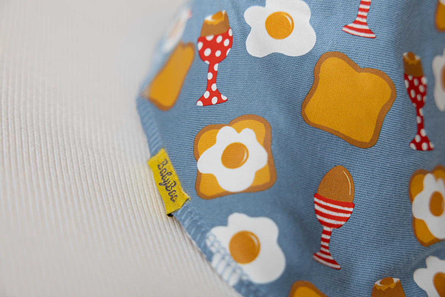 Egg and Soldiers Club organic cotton DribbleBoo bandana bib