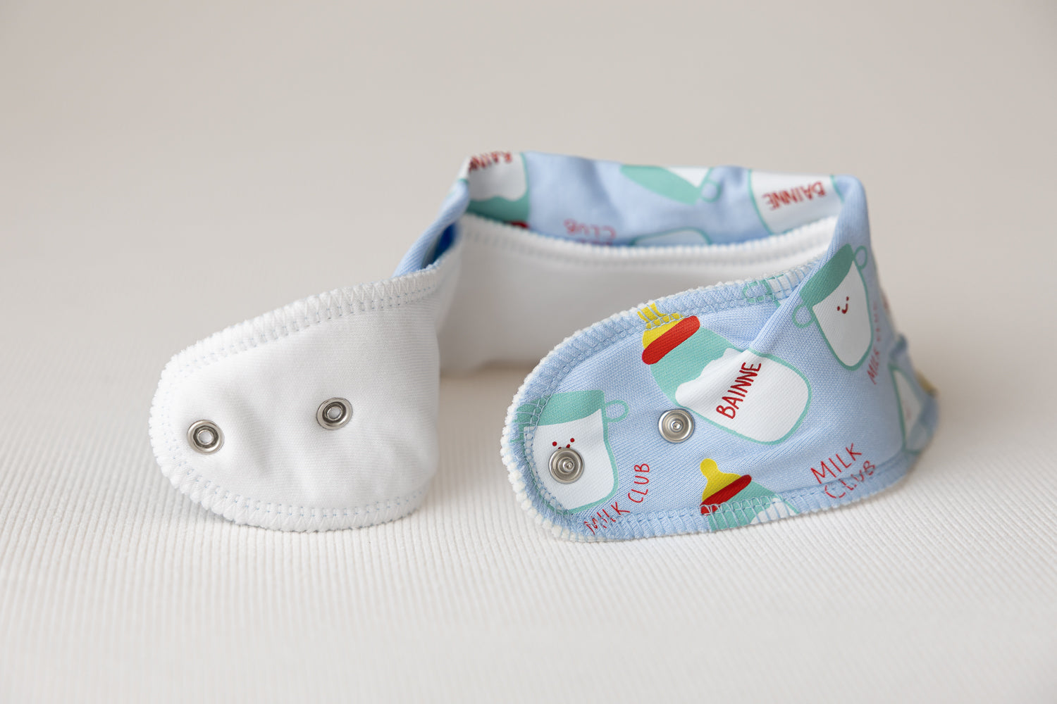 Blue Bainne Club organic cotton DribbleBoo bandana bib