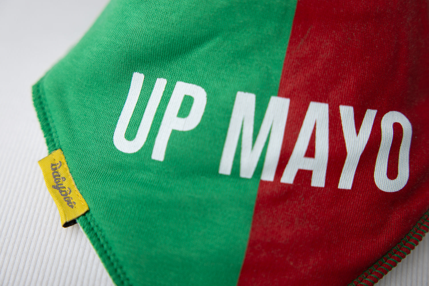 Mayo GAA organic cotton DribbleBoo bandana bib