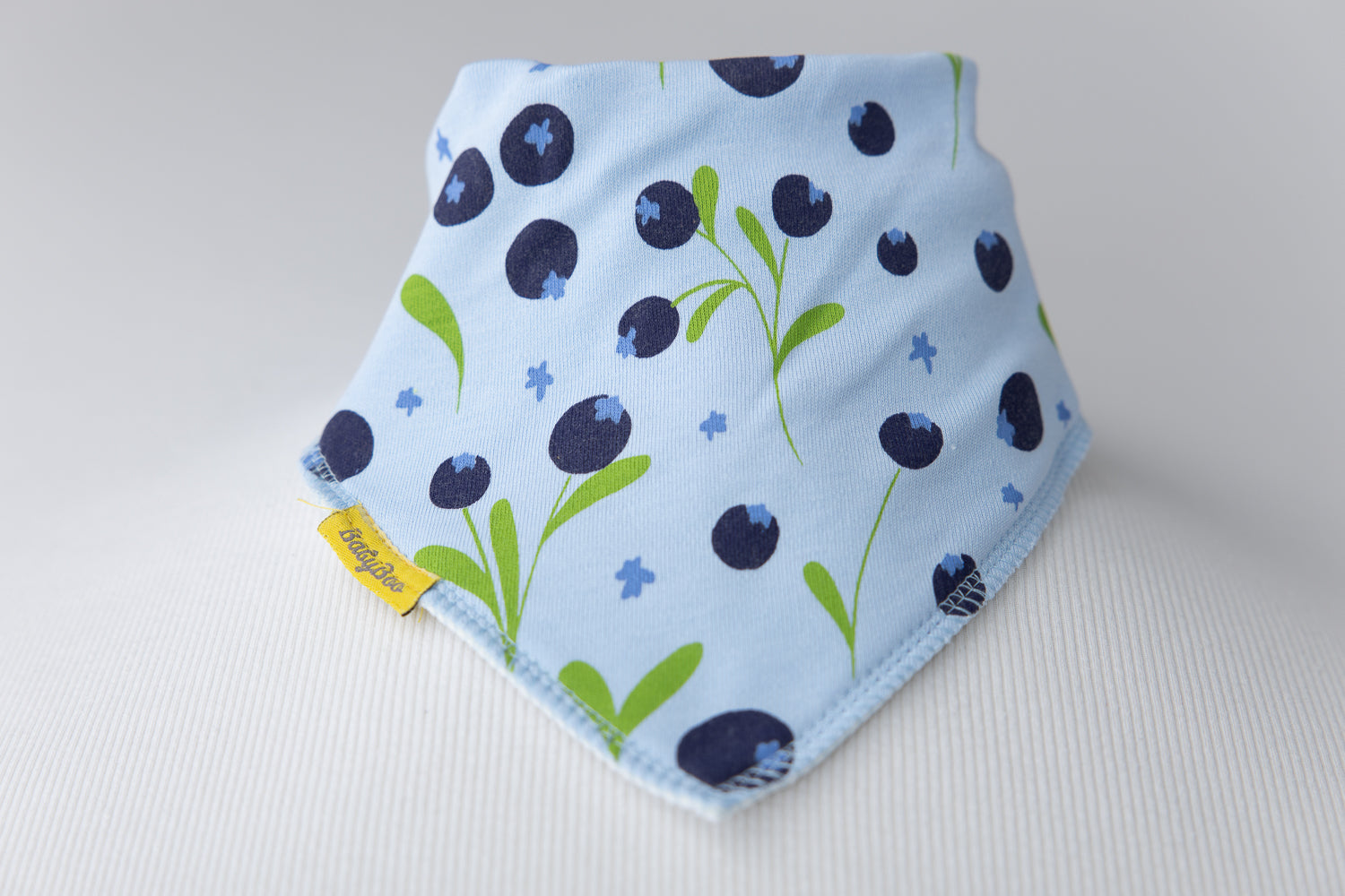Blue Blueberries Organic Cotton DribbleBoo Bandana bib