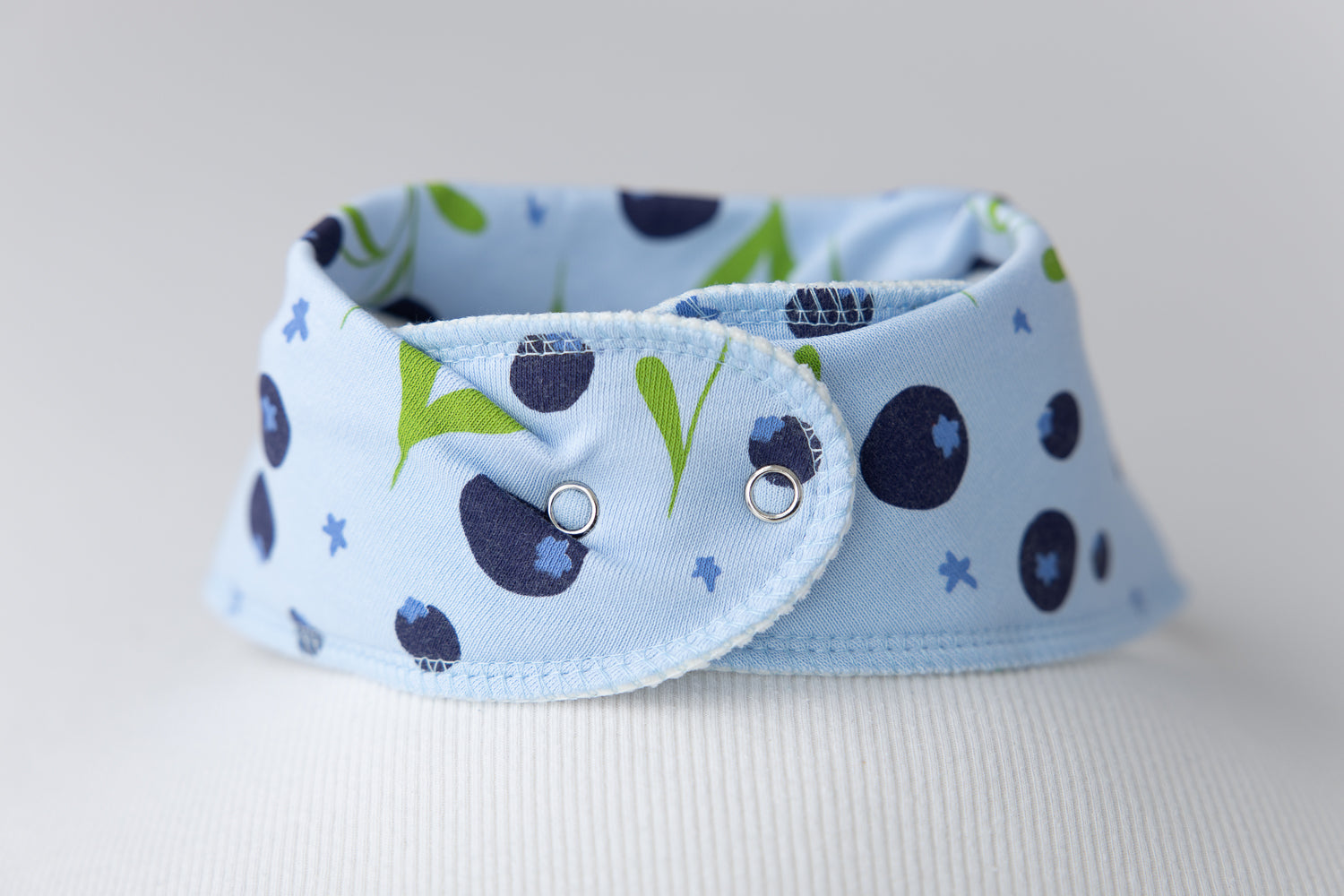 Blue Blueberries Organic Cotton DribbleBoo Bandana bib