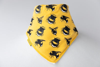 Fauna Bee organic cotton DribbleBoo bandana bib