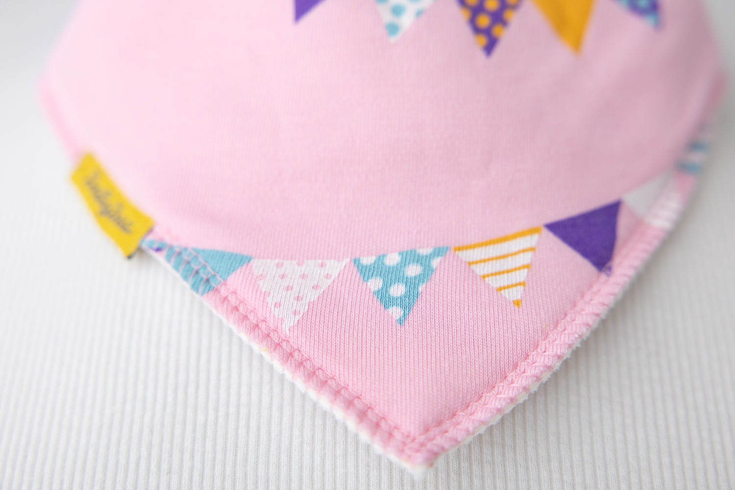 Pink Party Time Organic Cotton DribbleBoo Bandana bib