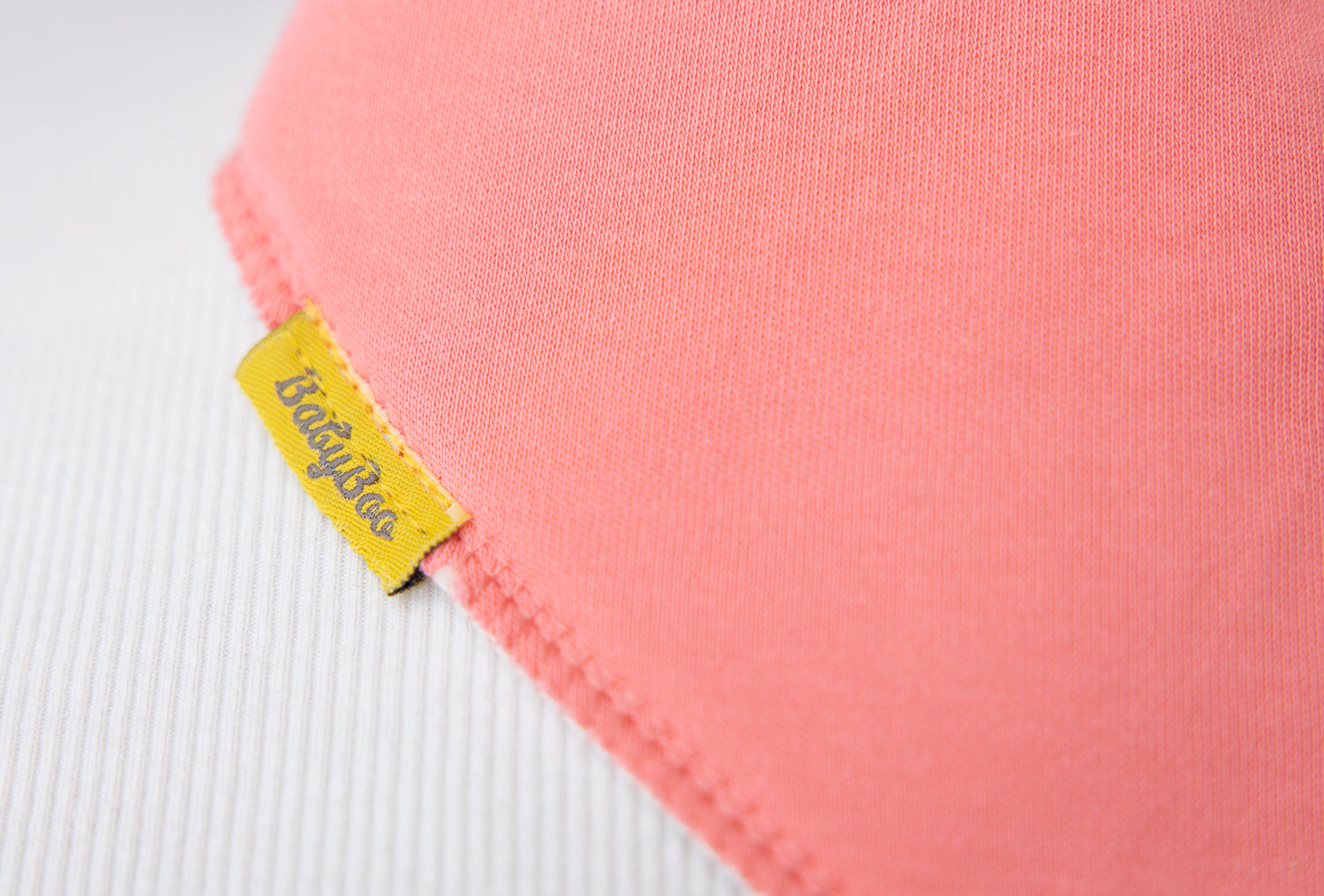 Just peachy organic cotton DribbleBoo bandana bib