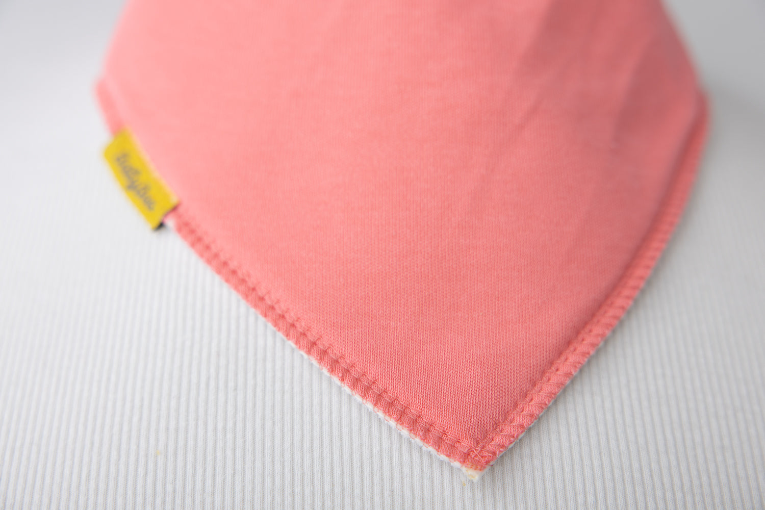 Just peachy organic cotton DribbleBoo bandana bib