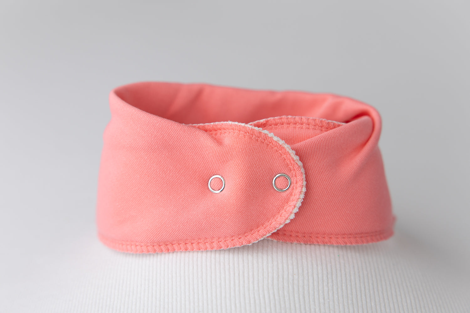 Just peachy organic cotton DribbleBoo bandana bib