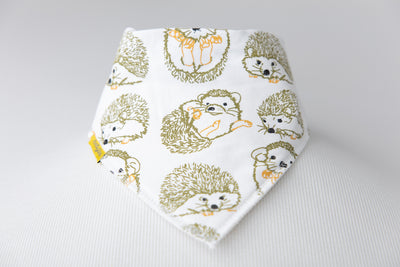 Fauna Kids Hedgehog organic cotton DribbleBoo bandana bib