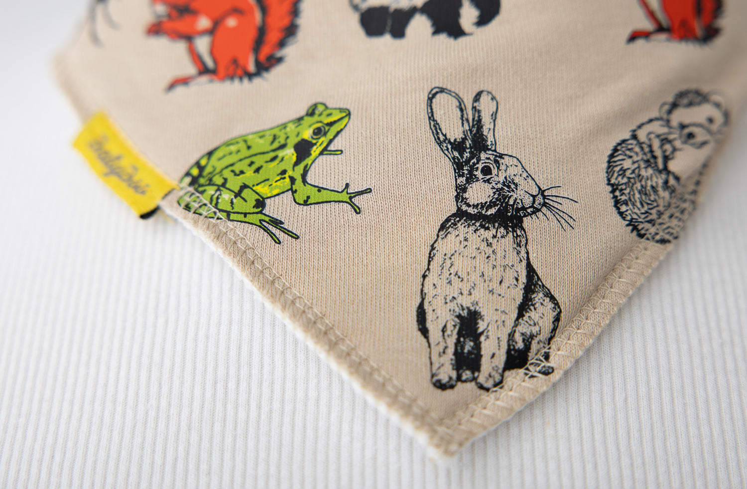 Fauna Irish Wildlife organic cotton DribbleBoo bandana bib