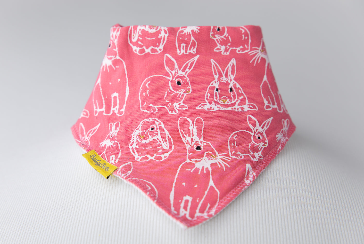 Fauna Rabbit organic cotton DribbleBoo bandana bib