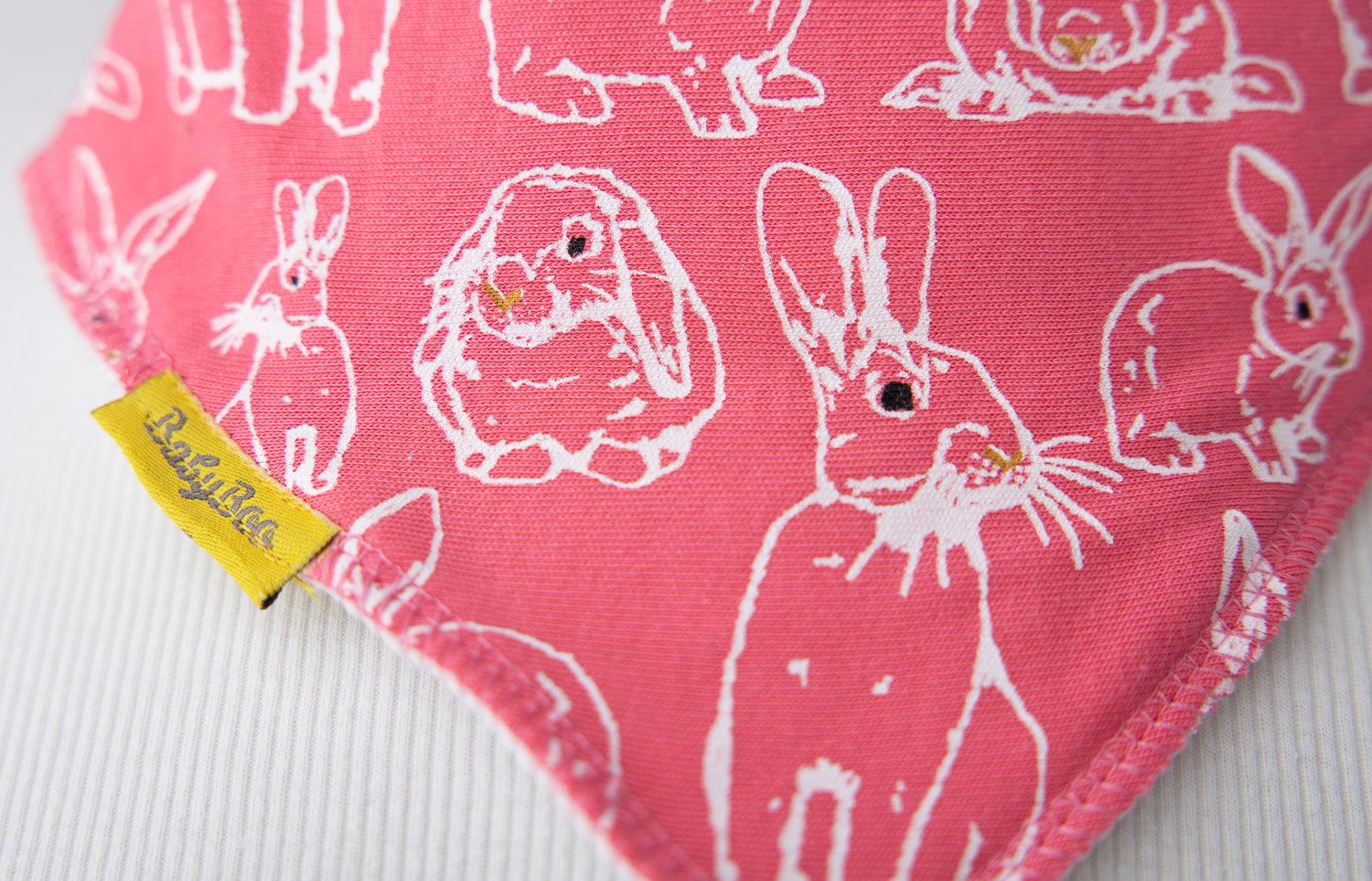 Fauna Rabbit organic cotton DribbleBoo bandana bib