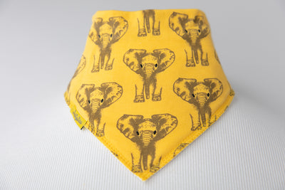 Fauna Kids Elephant organic cotton DribbleBoo bandana bib