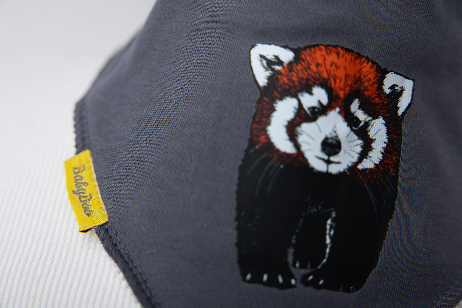 Fauna Red Panda organic cotton DribbleBoo bandana bib