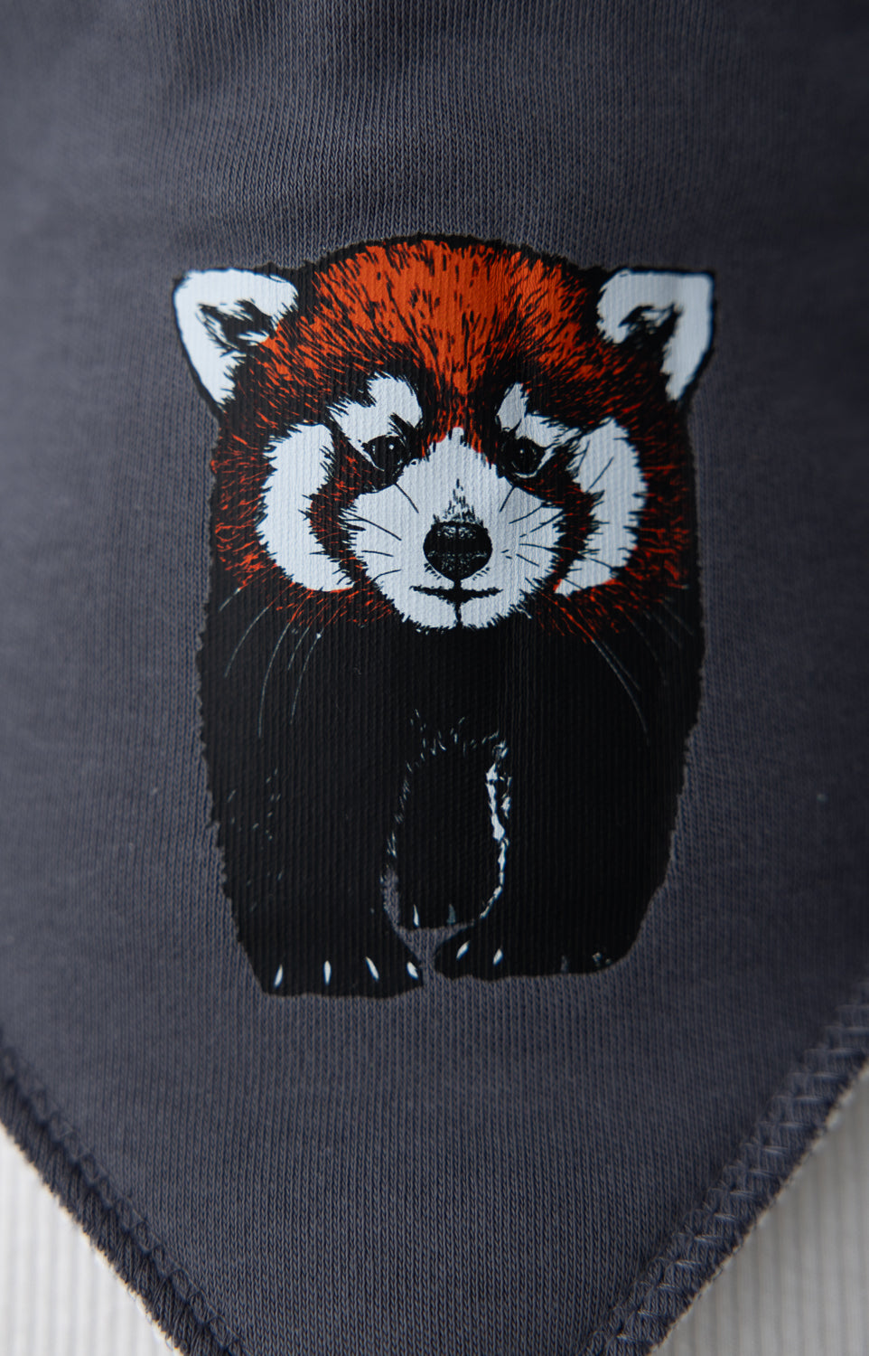 Fauna Red Panda organic cotton DribbleBoo bandana bib